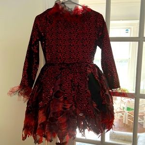 Chasing Fireflies Girls Devil Halloween Costume Dress Size 14,